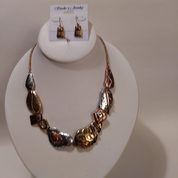 Studio9Jewelry llc Jewelry - Mixed Metals Necklace and Earrings